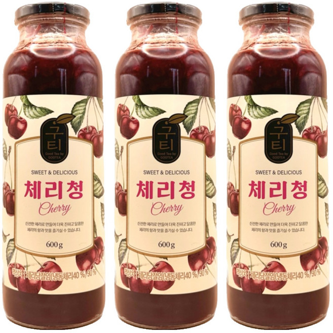 구티 체리청, 600g, 1개입, 3개