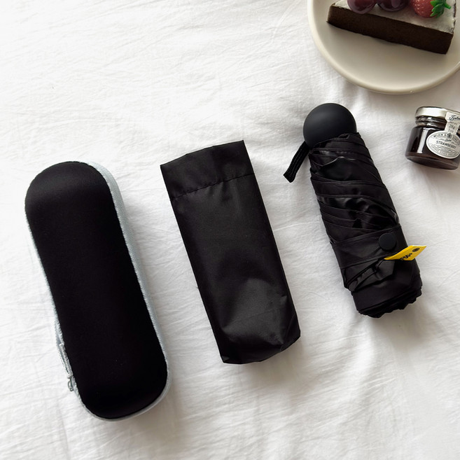 깨비다 미니 5단 자외선차단 마카롱 케이스 우양산