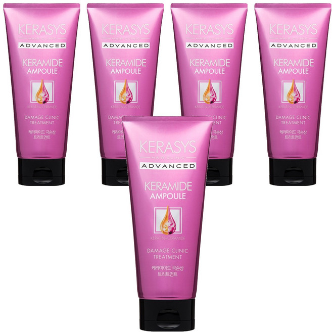 케라시스 케라마이드 극손상 헤어 트리트먼트, 200ml, 5개