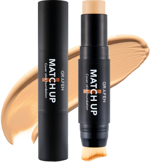 그라펜 매치업 커버 스틱 파운데이션 SPF50+ PA++++ 12g, 21호 라이트 베이지, 1개