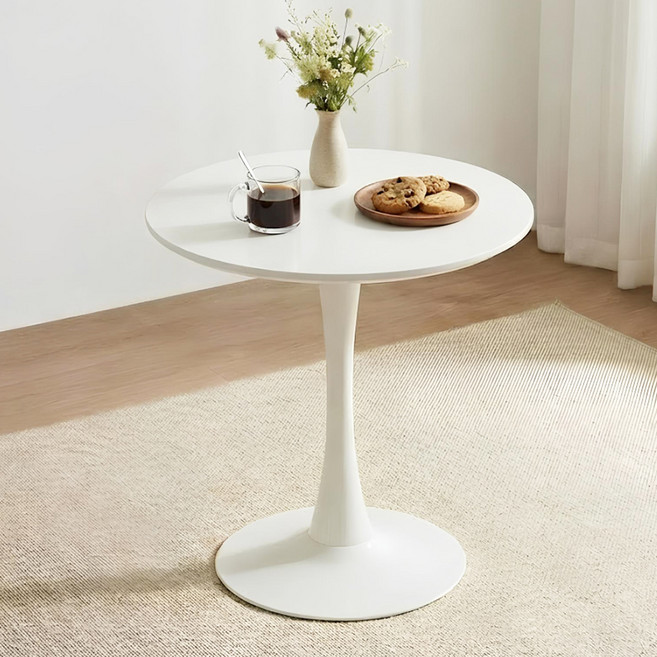 코멧 홈 원형 식탁 테이블, 화이트, 2인용