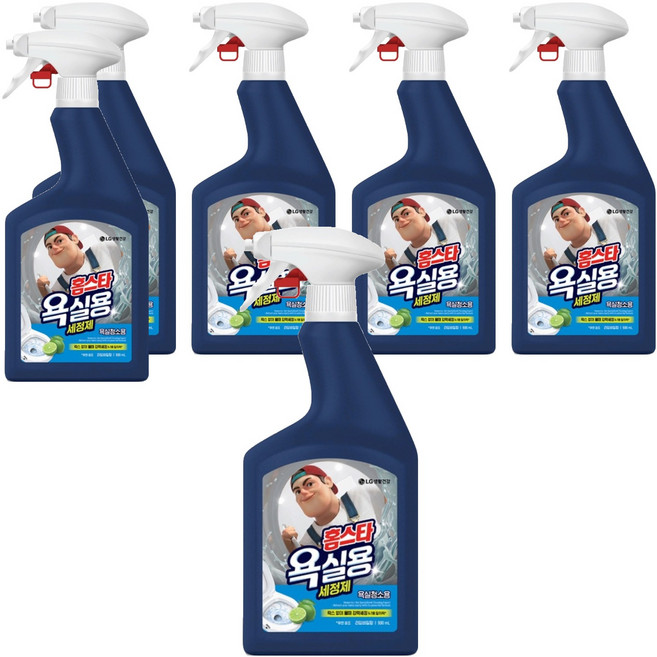 홈스타 욕실용 세정제 라임바질향, 900ml, 6개