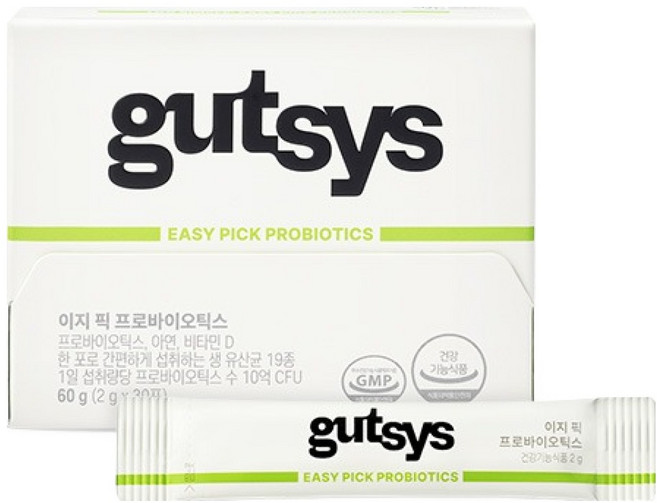 것시스 정품 이지 픽 프로바이오틱스 30p, 60g, 1개