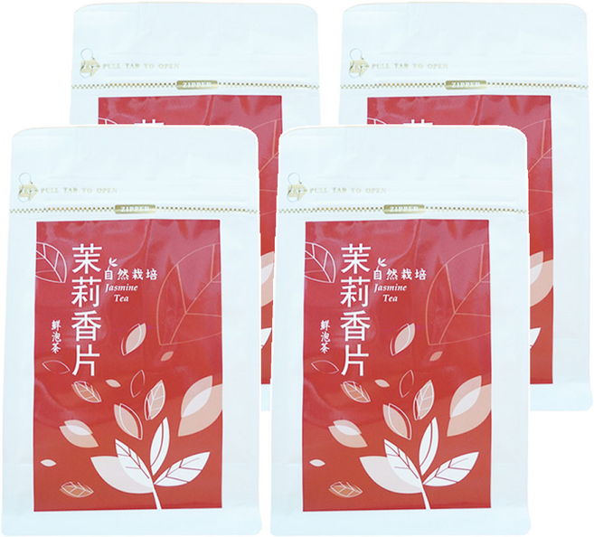 御茗園 鮮泡茶 茉莉香片茶 三角茶包, 3g, 12包, 4袋