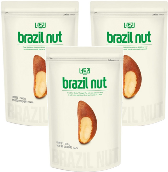 Nutree 巴西堅果, 500g, 3包