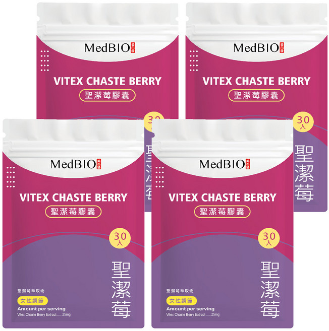 MedBIO 美百優 聖潔莓膠囊, 500mg, 30顆, 4包