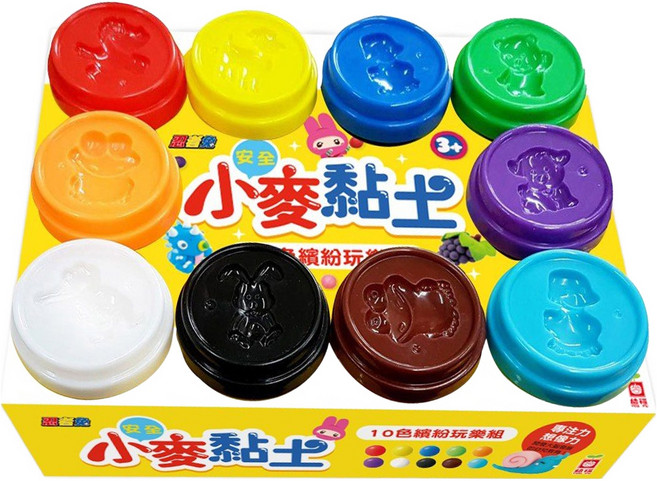 幼福 忍者兔安全小麥黏土, 多色, 752g, 1組