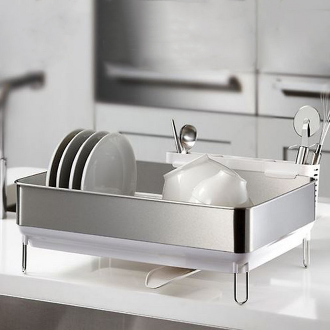 4BNK 프레임 식기건조대, 1단, 라이트그레이, 1개