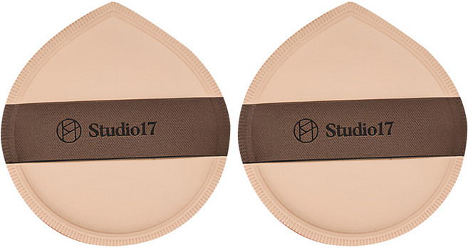 스튜디오17 팡팡 대왕 퍼프, 혼합색상, 2개