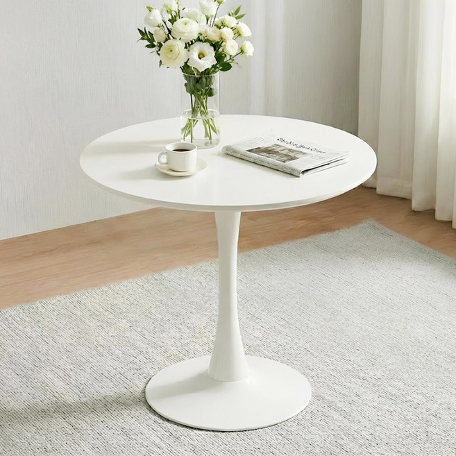코멧 홈 원형 식탁 테이블, 화이트, 4인용