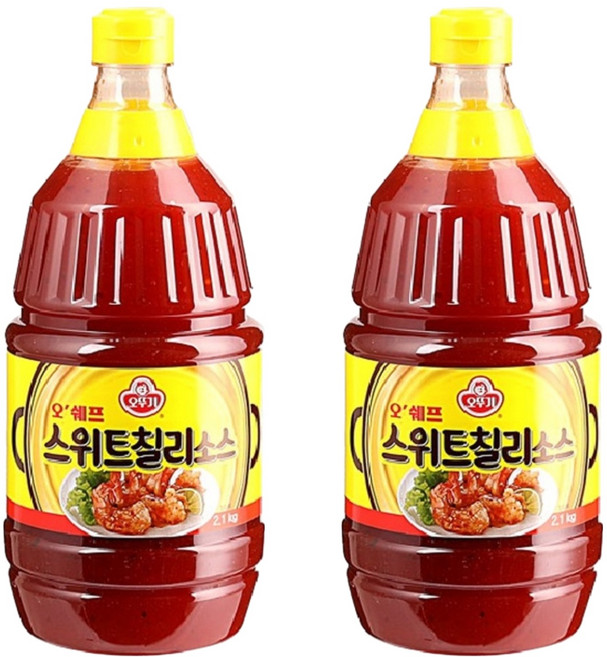 오뚜기 스위트 칠리소스, 2.1kg, 2개
