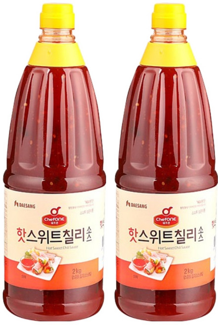 쉐프원 핫스위트 칠리소스, 2개, 2kg