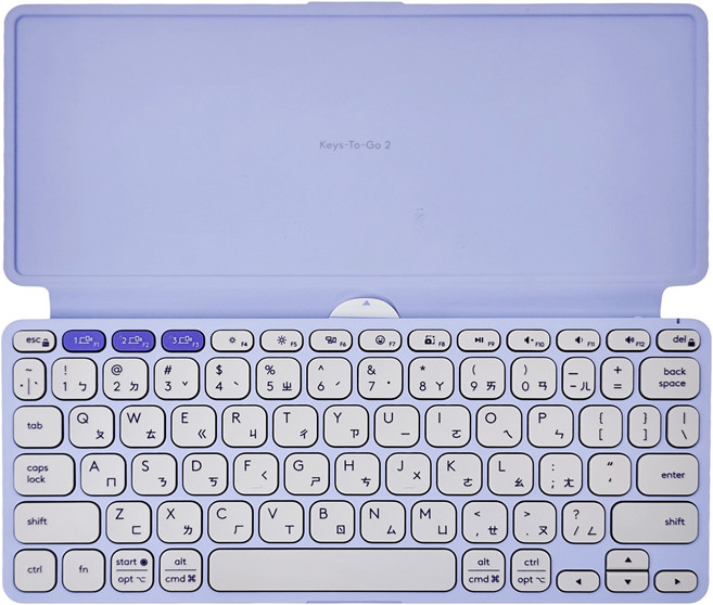 logitech 羅技 Keys-To-Go 2 平板鍵盤, 藍牙, YR0100, 星暮紫