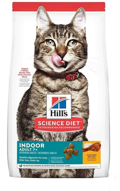 Hill's 希爾思 SCIENCE DIET 成貓 7歲以上 乾飼料, 雞肉, 1.59kg, 1袋