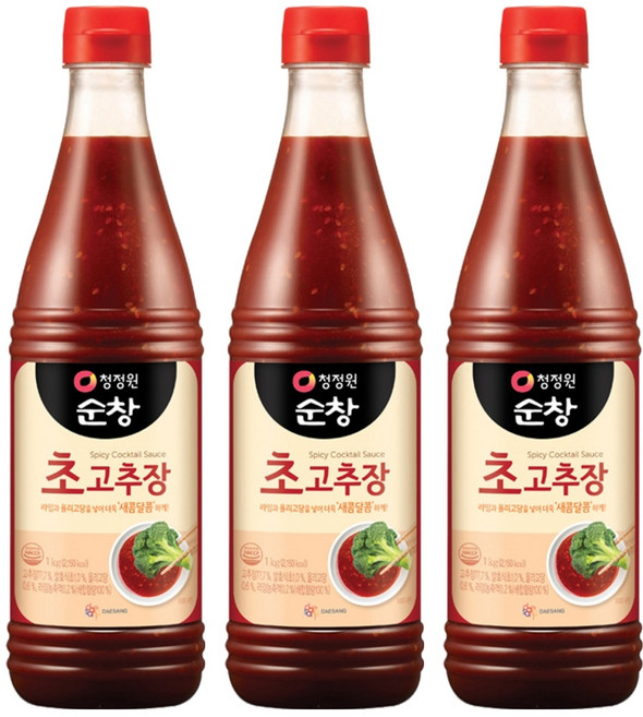 청정원순창 초고추장, 1kg, 3개