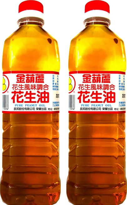 金葫蘆 花生風味 調和花生油, 600ml, 2瓶