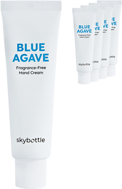 스카이보틀 블루아가베 핸드크림 무향, 5개, 50ml