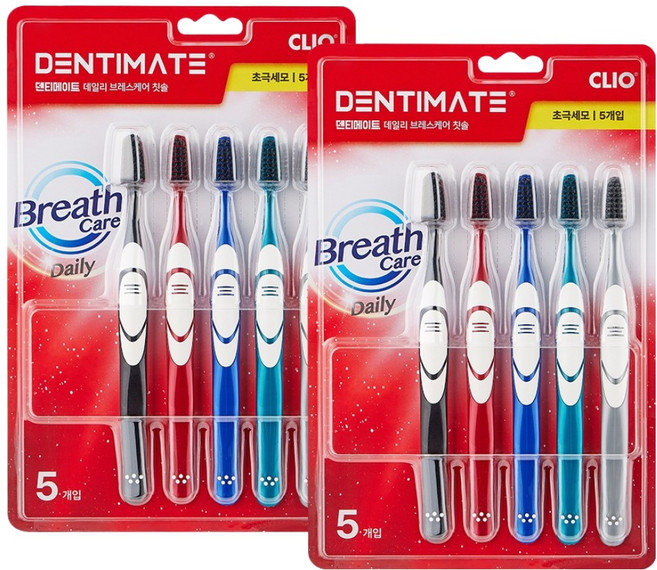 크리오 덴티메이트 데일리 브레스케어 초극세모, 2개, 5개입
