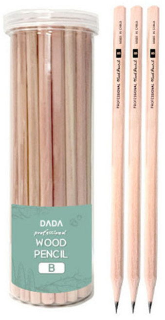 다다 네츄럴우드 심플연필 B, 30개