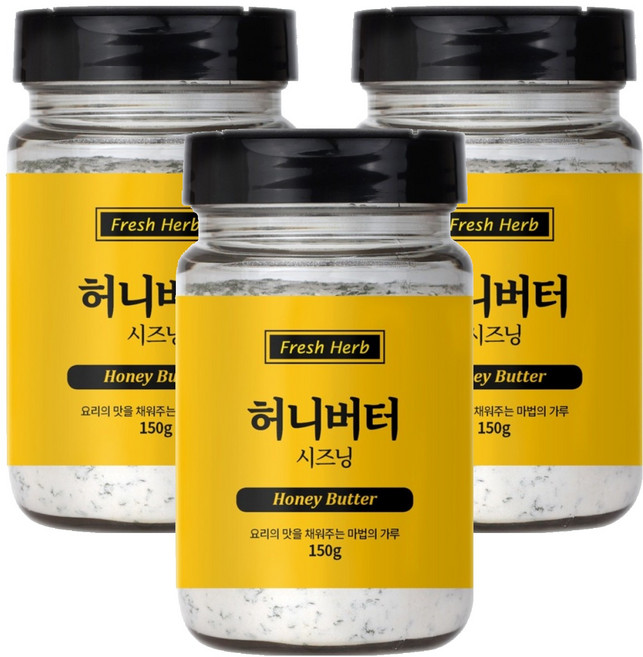 신선약초 허니버터 시즈닝, 150g, 3개