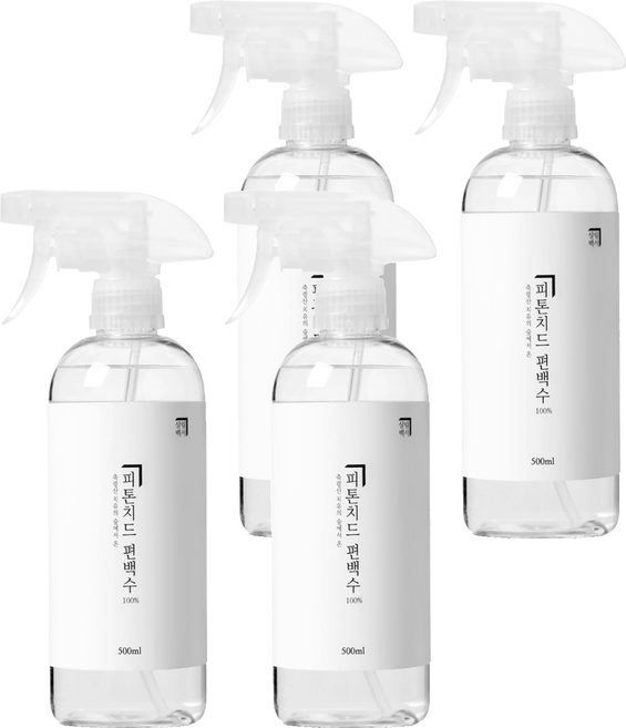 살림백서 피톤치드 편백수 실내탈취제 본품, 500ml, 4개