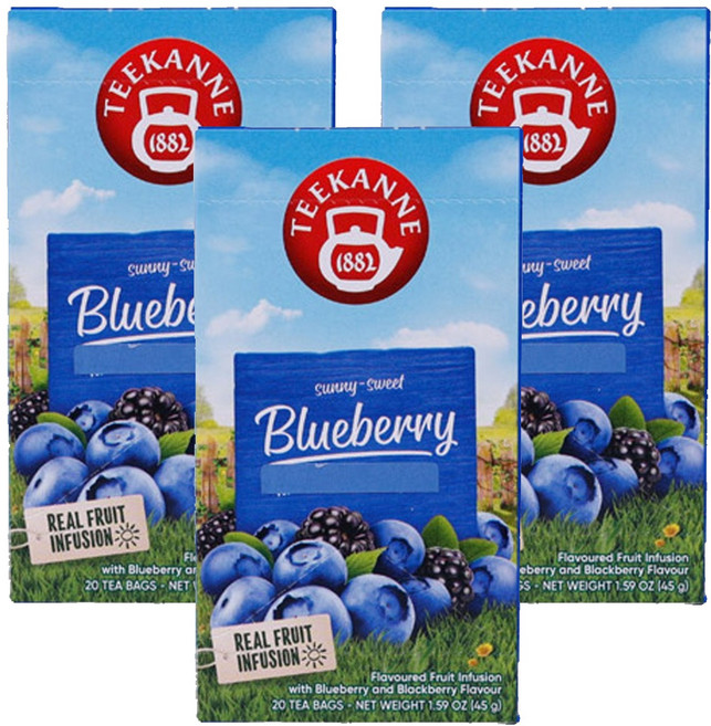 티칸네 써니 스위트 블루베리 차, 2.25g, 20개입, 3개