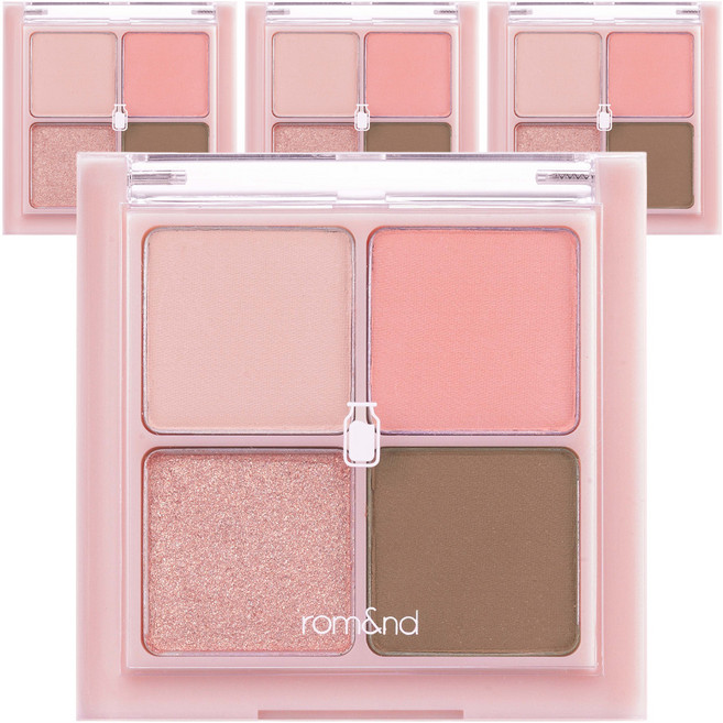 롬앤 베러 댄 아이즈 아이팔레트, W02말린복숭아꽃, 4개