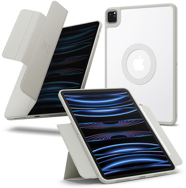 슈피겐 커버 분리 마그네틱 태블릿PC 케이스 에어스킨프로 원탭 ACS06512, 그레이, 1개