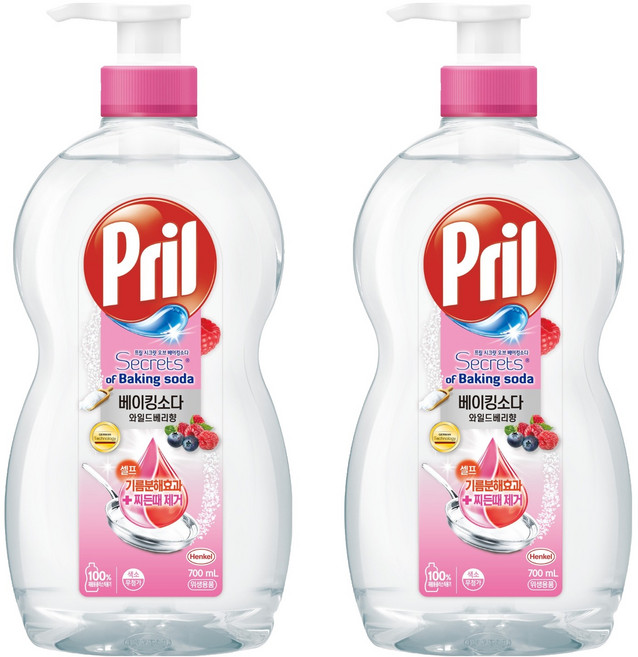 프릴 시크릿오브 베이킹소다 와일드베리향, 700ml, 2개