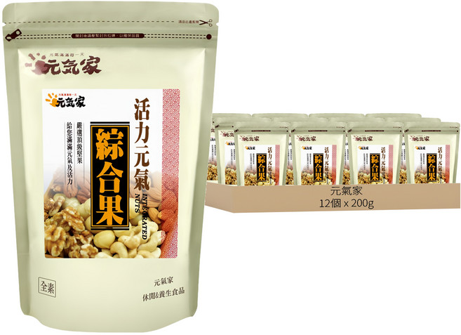 元氣家 活力元氣綜合果, 12個, 200g