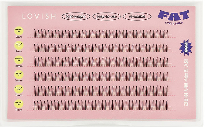 러비쉬 부분 속눈썹 세트, 1개, 002