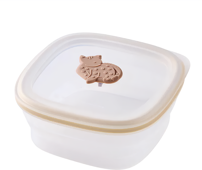ZEN ZHOU 仁舟淨塑 矽密盒 249g 900ml, 石虎 透明, 1個