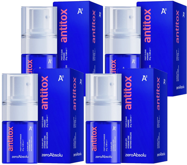 안티톡스 풋클린 파우더, 25g, 4개