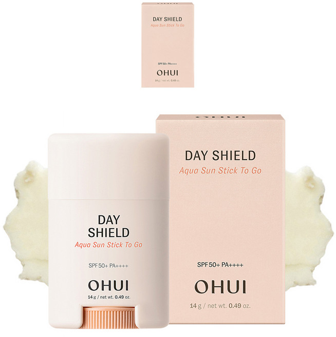 오휘 데이쉴드 아쿠아 선스틱 투 고 SPF50+ PA++++, 14g, 2개