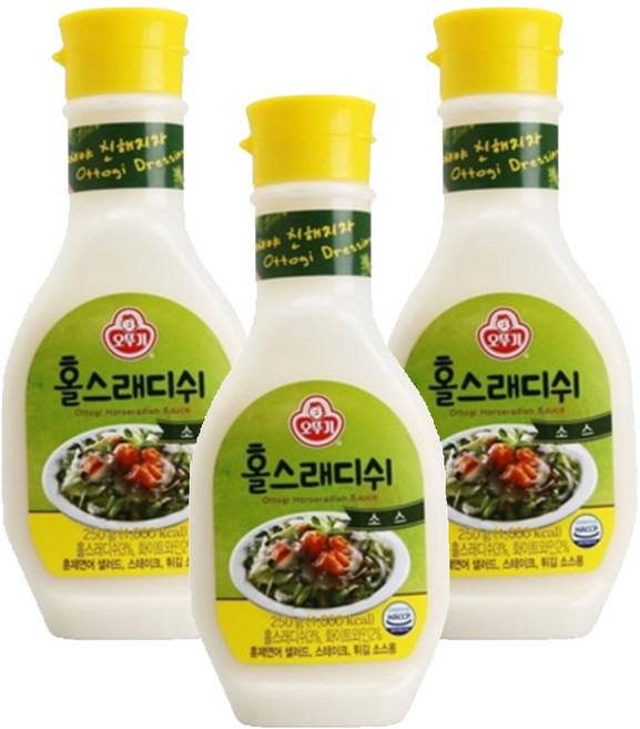 오뚜기 홀스래디쉬 소스, 250g, 3개