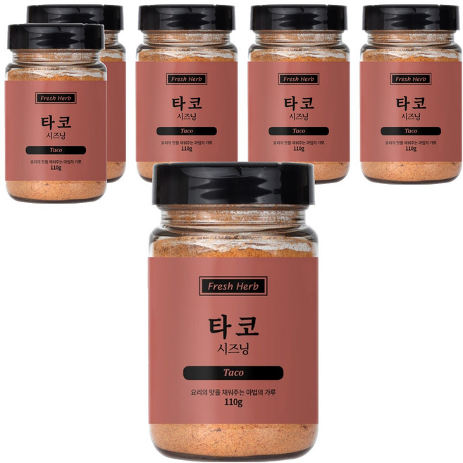 신선약초 타코 시즈닝, 110g, 6개