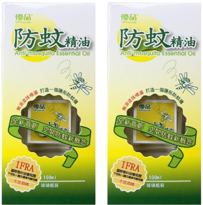 優品 防蚊擴香精油, 100ml, 2組