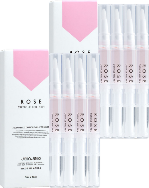 젤로젤로 큐티클 오일펜 로즈, 8개, 3ml