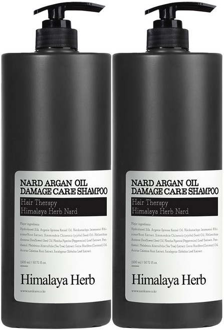 나드 아르간 오일 데미지 케어 샴푸, 1.5L, 2개