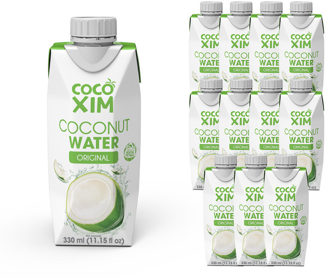 코코씸 코코넛 워터 오리지널, 330ml, 12개