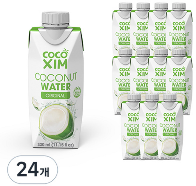 코코씸 코코넛 워터 오리지널, 330ml, 24개