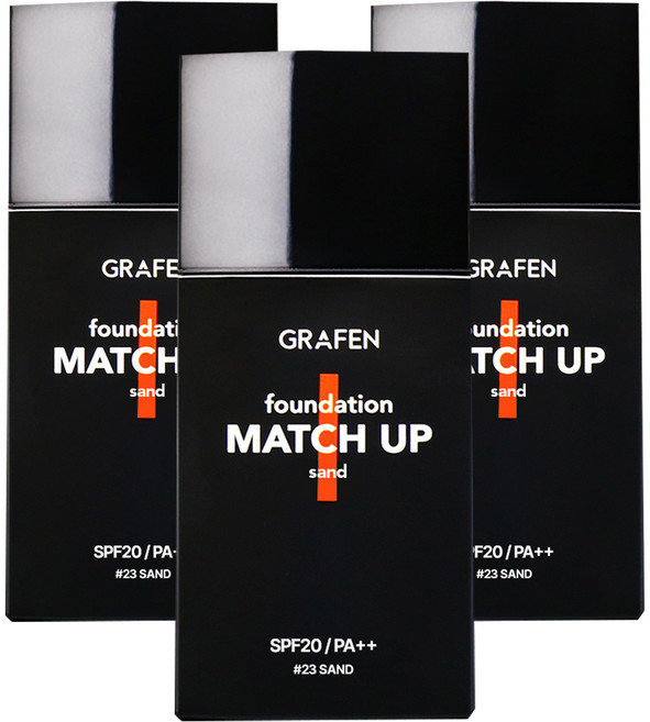 GRAFEN 男士粉底液 40ml, 23 Sand, 3瓶