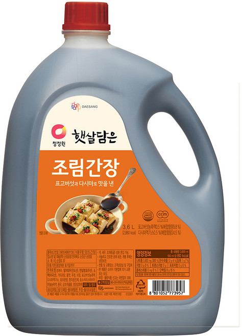 햇살담은 조림간장, 3.6L, 1개
