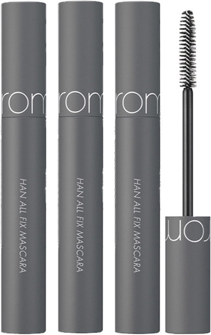 롬앤 한올 픽스 마스카라 7g, V01 볼륨 블랙, 3개