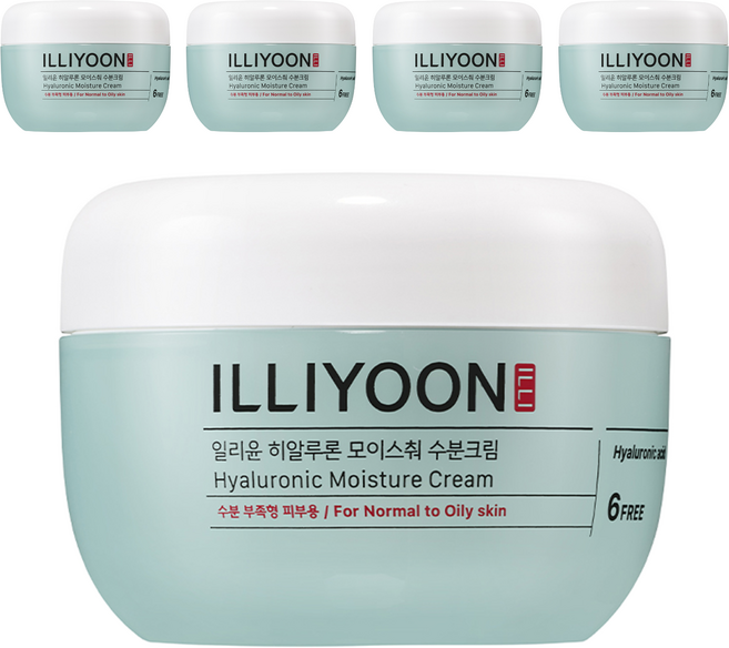 일리윤 히알루론 모이스춰 수분크림, 100ml, 5개