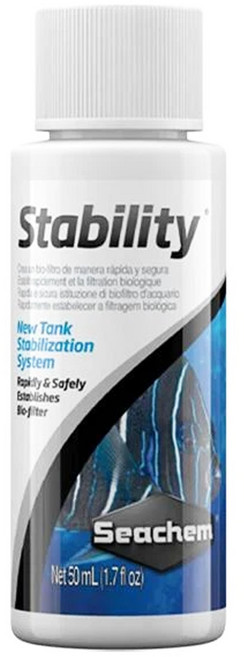 Seachem 西肯 Stability 全效硝化菌 新缸啟動穩定系統 適用於海水和淡水, 50ml, 1瓶