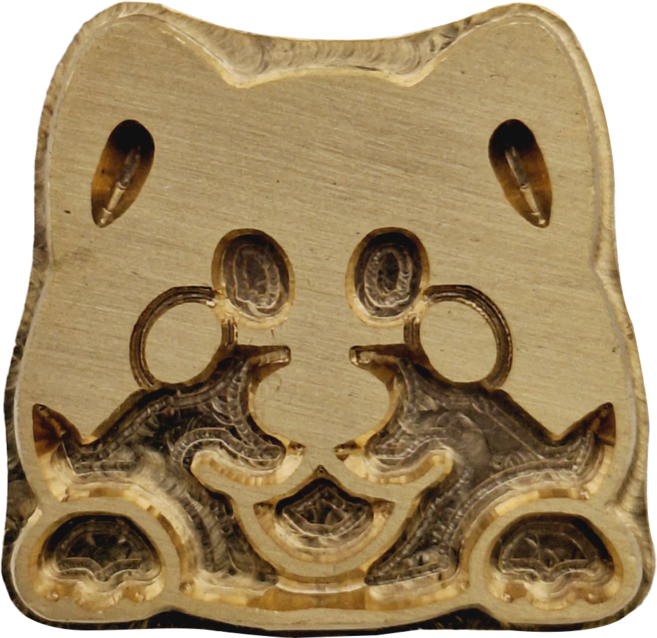 Betty's 焙蒂絲 烙印銅模 RPY035 3cm, 棕色 + 白色, 1個