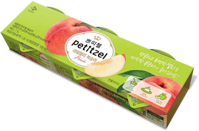 쁘띠첼 과일젤리 복숭아, 90g