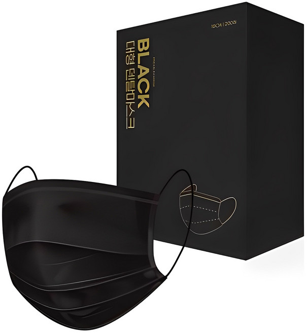 프로월드컵 PWX 덴탈마스크 대형, 200개입, 1개, 블랙