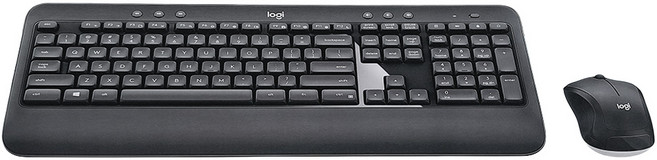 logitech 羅技 無線鍵盤滑鼠組, 一般型, 黑色 + 白色, MK540